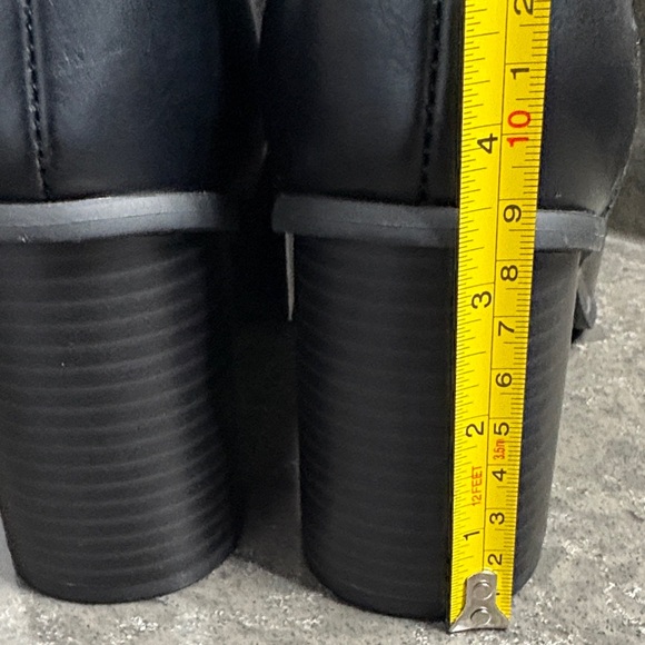 Black Leather Ankle Boots - Picture 8 of 13